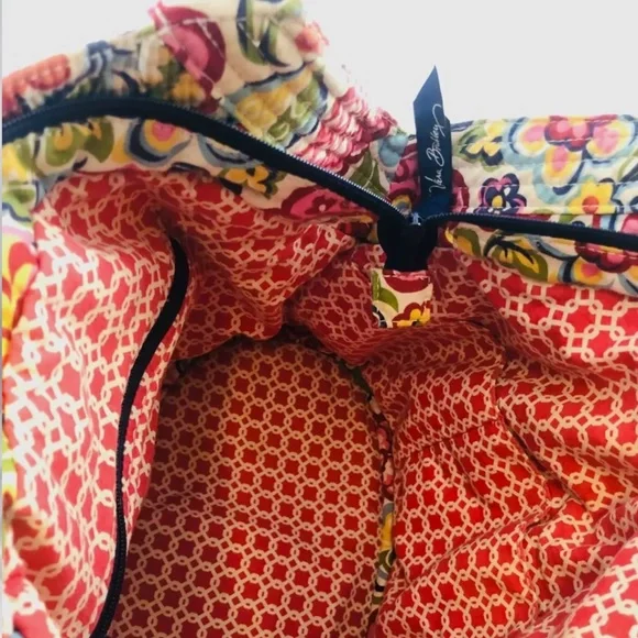 VERA BRADLEY Hobo Bucket Hand Bag Rolled Handles (HOPE GARDEN) - Picture 5 of 8